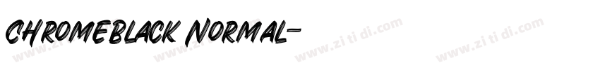 ChromeBlack Normal字体转换